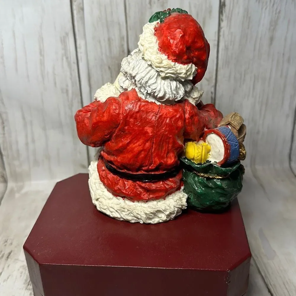 Vintage Santa Claus Leg Crossed‎ Shelf Sitter Figurine Christmas Holidays Winter